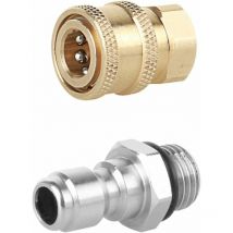 Choyclit - Plug Prise Connecteur Haute Pression Attache Suite Masculin M14,Connecteur rapide 1/4