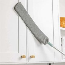 Plumeau de Nettoyage Manuel, Nettoyeur de Fente Télescopique - Magic Microfibre Duster - Balai Ménager Flexible pour la Saleté, les Cheveux et les