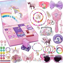 Plus de décoration pour Noël 2024, Calendrier de l'Avent pour filles, adolescentes, tout-petits, filles, licorne, princesse, Calendrier de l'Avent