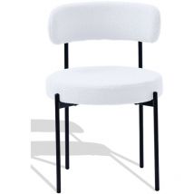 Plüschsamtstuhl - Lennin - Lennin - Weiß - Nest Dream