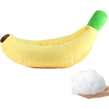 Plush Dog Cushion Banana Shaped Washable Pet Beds for Small Medium Dogs, Cats - Fluffy Pets Calming Nest Cartoon Dog Bed for The Generic