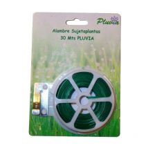 Pluvia bobina alambre para atar plastificado verde 30 mt pl-x4b