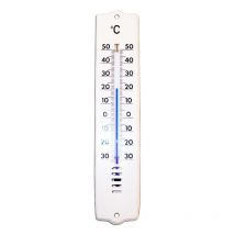 Fplus - pluvia pluvia termometro 101032 207x44 mm plastico blanco 81603