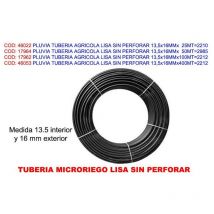 Mibricotienda - pluvia tubo riego agricola lisa sin perforar 13,5x16mmx 50mt