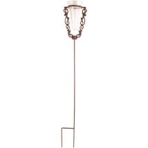 Pluviomètre de jardin en verre avec support en fonte