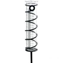 Pluviomètre extérieur en Verre, Pluviomètres en Verre avec Piquet en Métal Pluviomètre Exterieur Pluie Tube de Mesure Pluviomètre de Jardin en Verre