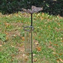 Pluviomètre jardin Papillon 71x8x10cm