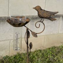 Pluviomètre oiseau 24x11x108cm