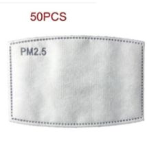 Pm2.5-aktivkohlefilterpatrone Für Erwachsene, Atemwegsfilterpatrone, 5-lagige Schutzfilterpatrone, Unisex (erwachsenengröße), Packung Mit 50 Stück