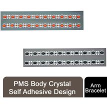 Pms International - pms Body Crystal Arm Bracelet Self Adhesive Design Crystals, Arm Bracelet