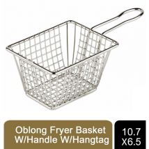 Pms Mini Oblong Fryer Basket With Handle