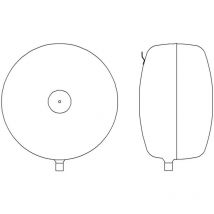 Heimeier – Erweiterungsgefäß Compresso CD 80.9 – 80 l – Stahl – 346 mm Höhe – 636 mm Durchmesser – 3/4 Zoll Anschluss
