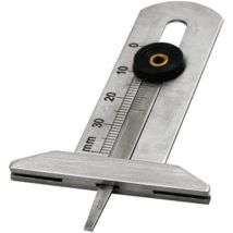 Pneus Jauge De Profondeur Portable 0-30mm Profondeur De Sculpture En Acier Inoxydable Pneu-jauge Calibre Pneu Sécurité Règle Pneu Mètre Pour Auto Moto