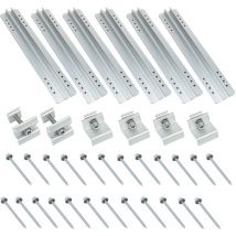 PNI Green House S02 kit di fissaggio per 2 pannelli fotovoltaici su tetto in latta