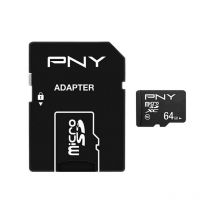 PNY - Carte mémoire microSDXC Performance Plus 64GB