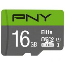 PNY - Carte MicroSDHC Elite 16 Go (P-SDU16GU185GW-GE)