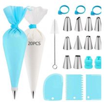 Poche a Douille Patisserie 40 Pcs, Douille Patisserie, Kit Patisserie, Accessoire Patisserie, Ustensiles à Pâtisserie