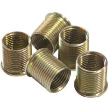 Pochette 5 inserts filetés M14 x1.25 x L.17.5mm (laiton) pour coffret réparation bougies allumage - sa 9267 Clas Equipements