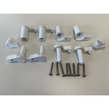 Novellini Box Doccia - Pack charnières et capuchons pour parois de douche Novellini R04PET blanc - blanc