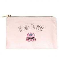 Pochette à maquillage Je suis ta Mère La Chaise Longue Rose