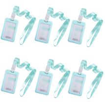 Pochette pour carte de travail, pochette pour certificat avec corde de suspension, pochette pour carte d'identité en plastique ultra-épais et