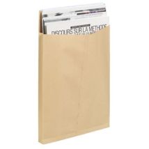 Pochettes kraft 120g 260 X 330 mm - soufflets de 3 cm - Boite de 50 - Maxiburo