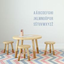 Pochoir lettres & chiffres, pochoirs alphabet l , en vinyle résistant, 9,5 cm x 9,5 cm