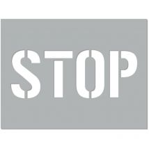 Pochoir stop (W0230). Pochoir de Marquage au Sol stop. Pochoir Lettrage Stop. Taille au Choix. pvc. - 1200 x 800 mm
