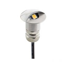 Foco POD LED 1W, IP67 Acero inox, Blanco frío
