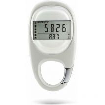 Basetbl - Podomètres pour la marche, compteur de pas avec mousqueton, podomètre numérique 3D simple sur podomètre d'exercice à distance de marche,
