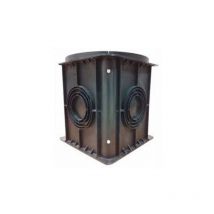 Elkron - PO/DT250 - Puits simple pour fixation de barrière. Compatible avec les gammes DT250/2RT, EL100RT et EL250RT.