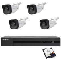 Hikvision - poe kit 4 channel nvr 2 mpx H265 cloud ip video surveillance hd 500 gb