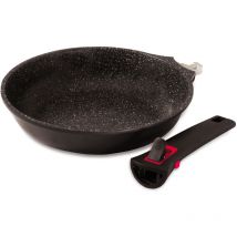 Poêle à induction Granit pro avec manche amovible 21.5 cm - Baumalu