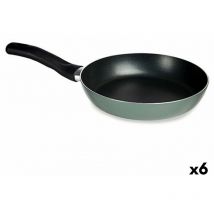 Poêle à frire en aluminium vert de 26 cm (6 pièces)
