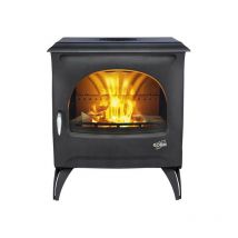 Godin - 388113000053-Poêle à bois Courances 7kW étanche peint anthracite 388113ANTH
