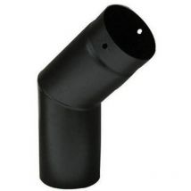 Poêle à bois à 45° courbe en porcelaine