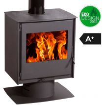Panadero - poêle a bois eco design toscana 7,5 kw titanium