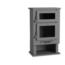 Fm Poêle à bois en acier CH-3 11kW avec four