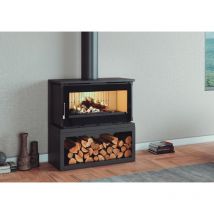 Fm Calefaccion - Poêle à bois - firematic Toronto - s 12.6 kW Avec kit ventilation - Foyer en fonte