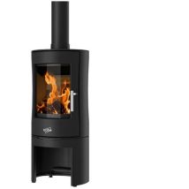 GODIN – 388144ANTH – Poêle à bois en fonte – 8,5 kW – Rendement 67% – Évacuation arrière ou dessus – Dimensions 1012 x 450 x 443 mm
