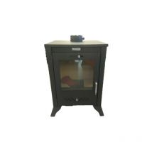 Poкle а bois avec poкle а bois et foyer. Modиle Kupro 14 kw