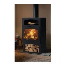 Panadero - Poele a bois Bacalan Chauffe Plâts Ecodesign - 10,2 kw - Bûches 50 cm