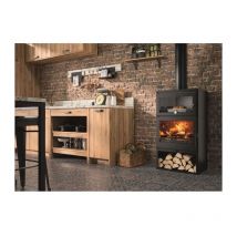 Panadero - Poele a bois Zamora Ecodesign - 7,1 kw - Bûches 50 cm