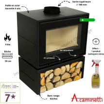 Poêle à bois Panorama 75 A.Caminetti