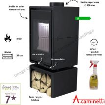 Poêle à bois Panorama RS18 A.Caminetti