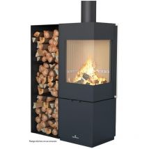 Poêle à bois raccordable Bronpi Bombay - e 6 kW Avec kit air