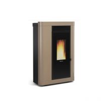 Poêle à granules extra-plat canalisable Extraflame Annabella ad Evo 9 kW Champagne