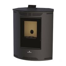 Poêle à granulés d'angle Bronpi Princesa 12 kW Blanc