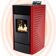 Nemaxx - Poêle à granulés P9 - Chauffage à granulés avec 9 kW – Poêle à granulés Cheminée électrique Wi-Fi Ready – Poêle à granulés avec haute