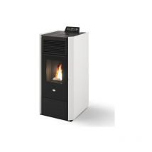 Eva Calor - Poêle à granules étanche Nora 6.5 kW Blanc